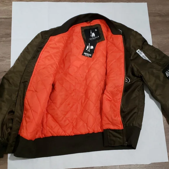 ARMY GREEN BOMBER JACKET - Picture 5 of 5